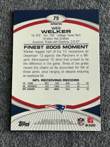 NEW ENGLAND PATRIOTS 8-Card Serial Numbered Lot RANDY MOSS, WES WELKER, ETC - Picture 6 of 18