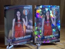 2025 Panini Prizm WNBA GEORGIA AMOORE Variation Rookie Silver Cracked Ice #140