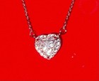 2 Ct Moissanite Heart Necklace NEW GRA Certified — photo 1