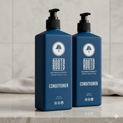 2 bottles ROOTS AROMATHERAPY conditioner 12.8 oz Brown sugar & fig