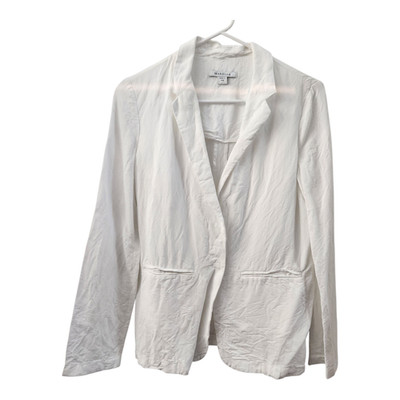 MARELLA Light Blazer White Linen Minimalist Preppy Quiet Luxury Career Office