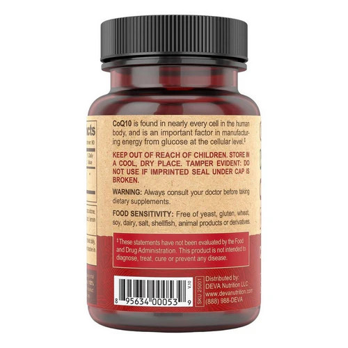 Vegan Coenzyme Q10 90 Tabs 100 mg - Picture 3 of 3