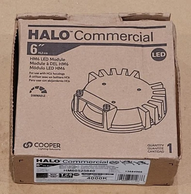 Halo Recessed HM60525840 6" LED Module, 500-2500 Lumens - Image 1 of 4