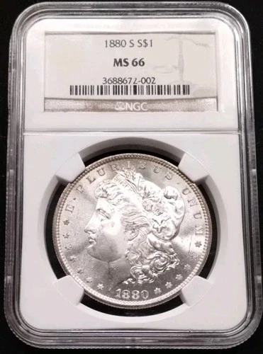 1880 S Morgan Silver Dollar NGC MS66