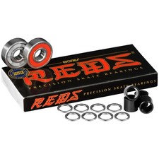 Alloy Steel Reds 8-Pack Bearings with Spacers Washers for Optimal Durability