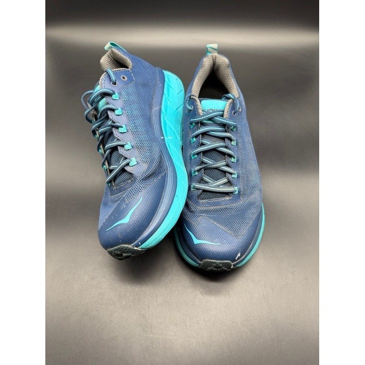 Hoka One One Challenger ATR 4 Womens 9.5 Blue Teal Trail Running Shoes 1018295 image 2