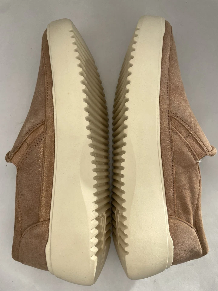 Zapatillas sin cordones Vionic Kearny de cuero marrón dorado 0824 talla: 8,5DD IMPERFECTAS NUEVAS Foto 3 de 4