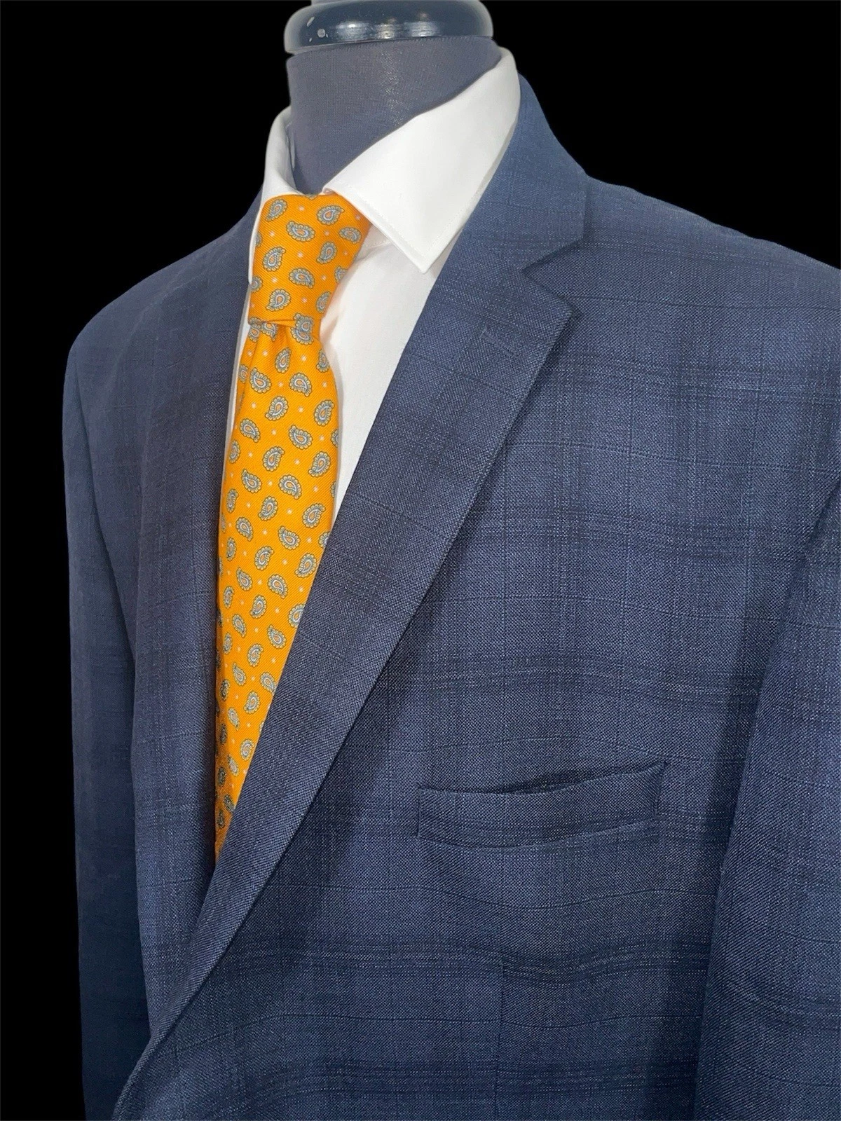 CAPPOTTO SPORTIVO MICHAEL KORS GRANDE E ALTO BLU A QUADRI IN LANA 52R