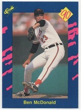 Ben McDonald 1990 Classic Blue #130  Rookie Card  Baltimore Orioles  #3. rookie card picture