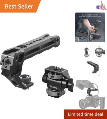 Top Handle with Monitor Mount Kit, with 3/8''-16 Locating Holes for ARRI, 5 Bu...