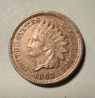 1863 Indian Head Cent XF
