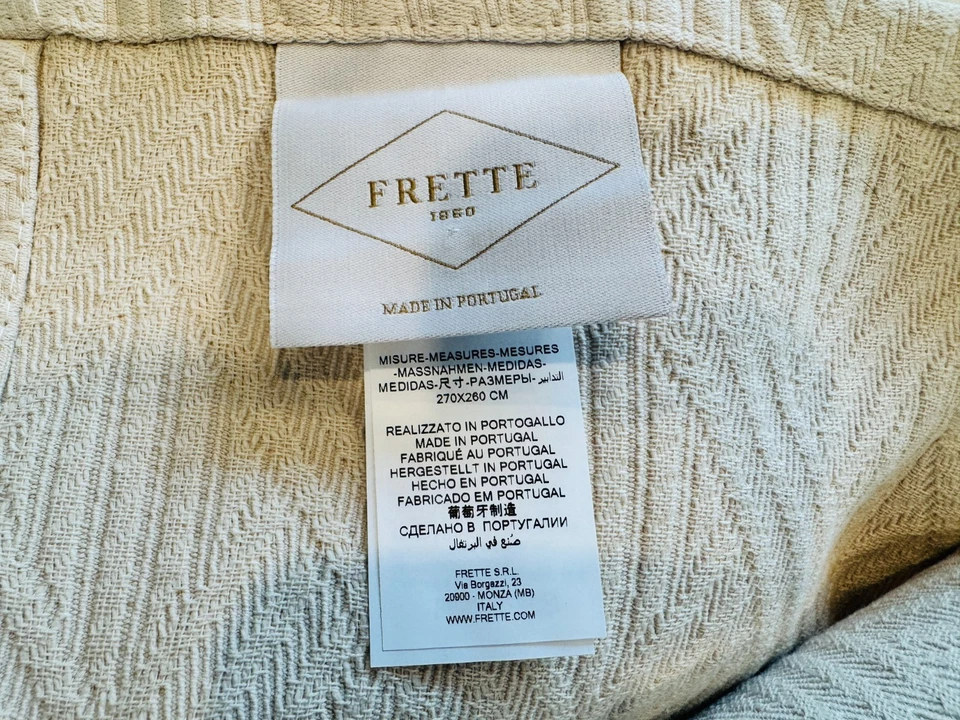 Frette Geometrics 100% Algodão King Coverlet Semente de Pinho $795 - Imagem 2 de 4