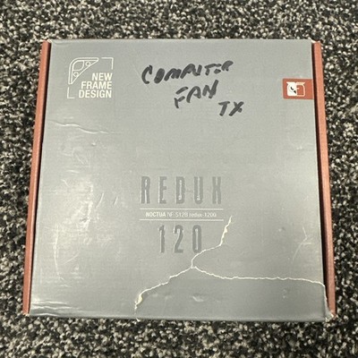 Noctua NF-S12B redux-1200 PWM 120mm Case Fan   4-Pin 1200 RPM Gray Quiet Cooling