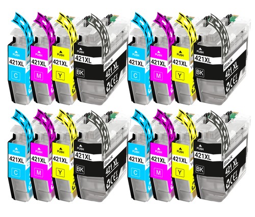 Lot de 16 cartouches d'imprimante LC421XL compatibles pour Brother DCP-J1800DW - Photo 2/8