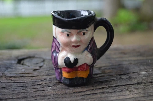 Vintage Rare Mini Genuine Staffordshire Made in England Toby Mug