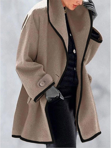 Cappotto donna lungo caldo trench outwear invernale lana cappotto donna giacca soprabito - Foto 17 di 24