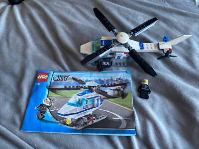 Lego Set 7741 Lego City Police Helicopter with Instructions Read - Main Image