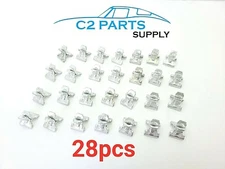 1963-1967 63 64 65 66 67 C2 Corvette Dash Pad Mount Clips 28pc Set GM# 3824160