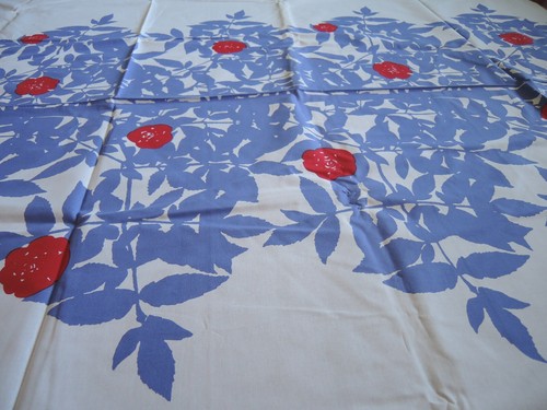 【NEW】Marimekko RUUSUPUU fabric 145x200cm light blue COTTON - Imagen 7 de 8