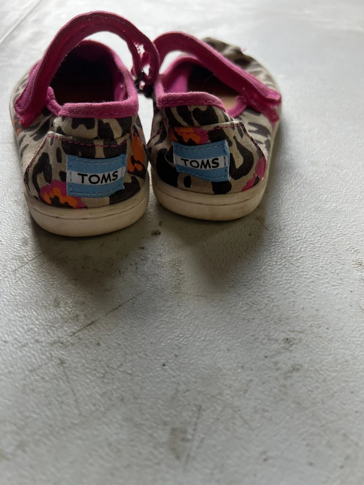 TOMS Pequeño Leopardo Mary Jane Niños Niñas Talla 8 M Pisos Informales 10010657 Foto 3 de 4