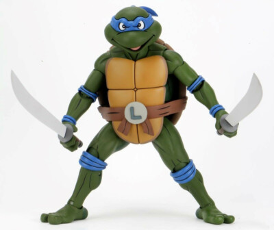 Leonardo Cartoon Teenage Mutant Ninja Turtles TMNT 1/4 45cm Figur NECA