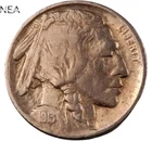 1913 TY2 Buffalo Nickel ~ XF/AU ~ Type 2
