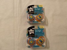  2 Tommee Tippee Fun Style Orthodontic Pacifier Elephant Toucan 0-6m