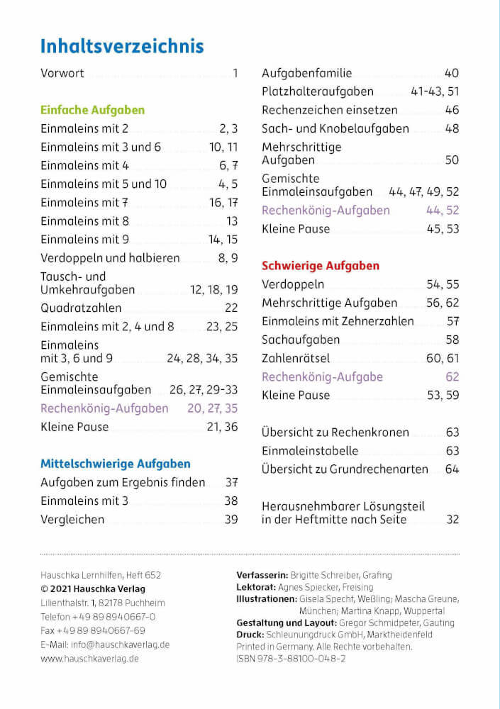 Thumbnail - Einmaleins Mathematik 2./3. Klasse. Ab 7 Jahre., Sortiert