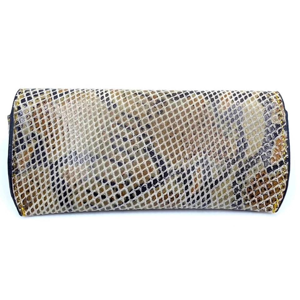 Portable Soft Leather Glasses Sunglasses Red Cover Case Glasses Storage Case - Image 4 of 4