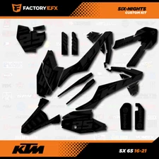 Blackout Six Nights Racing Graphics Kit fits 16-23 KTM 65sx 65 sx Decal Sticker
