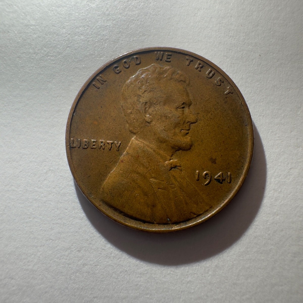 1941 Lincoln Wheat Penny-No Mint Mark- L on Rim | eBay