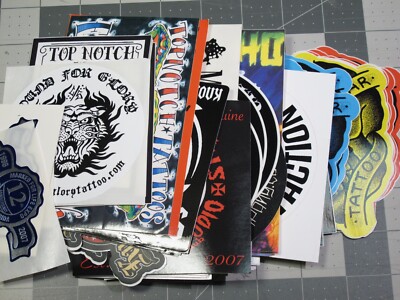 vtg 1990s - 2000s Tattoo co. sticker - Artists and Shops E