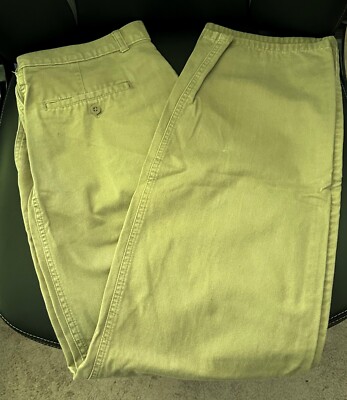 Docker Pants Mens 36x34 Beige Tan Dress Classic Pleated Fit