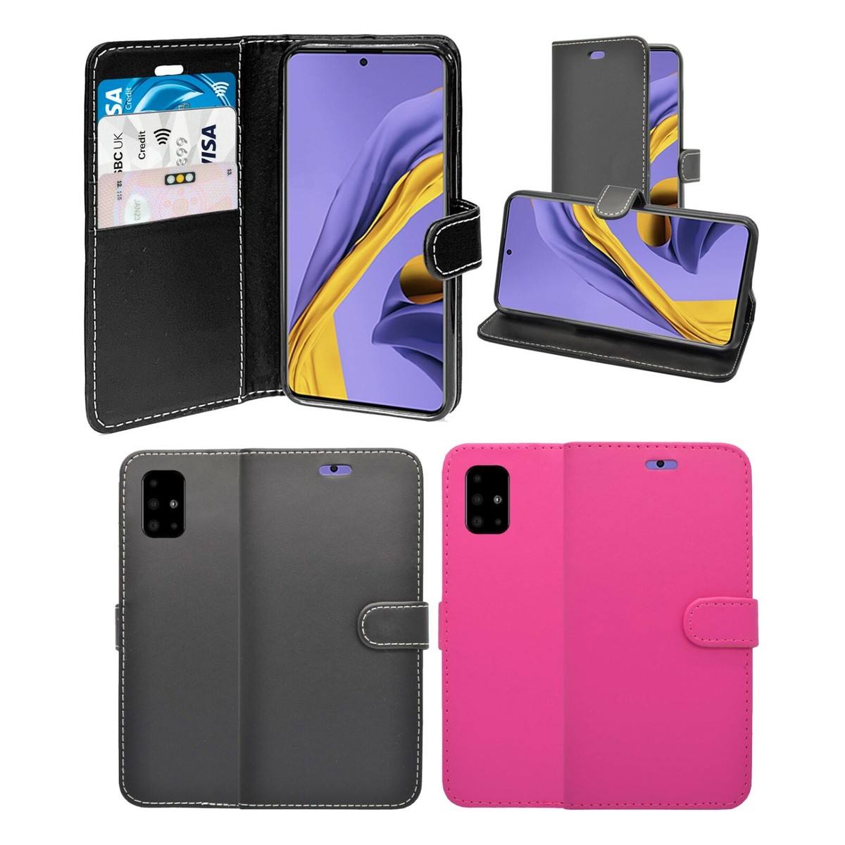 For Samsung Galaxy A51 Phone Case Wallet Flip PU Leather Stand