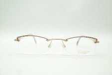 Vintage Creation By Nigura K1236 Gold Multicolor Half-Rim Glasses Eyeglasses NOS