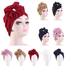 Muslim Women Chemo Cap African Hijab Turban Bonnet Indain Hair Loss Hat Headwrap