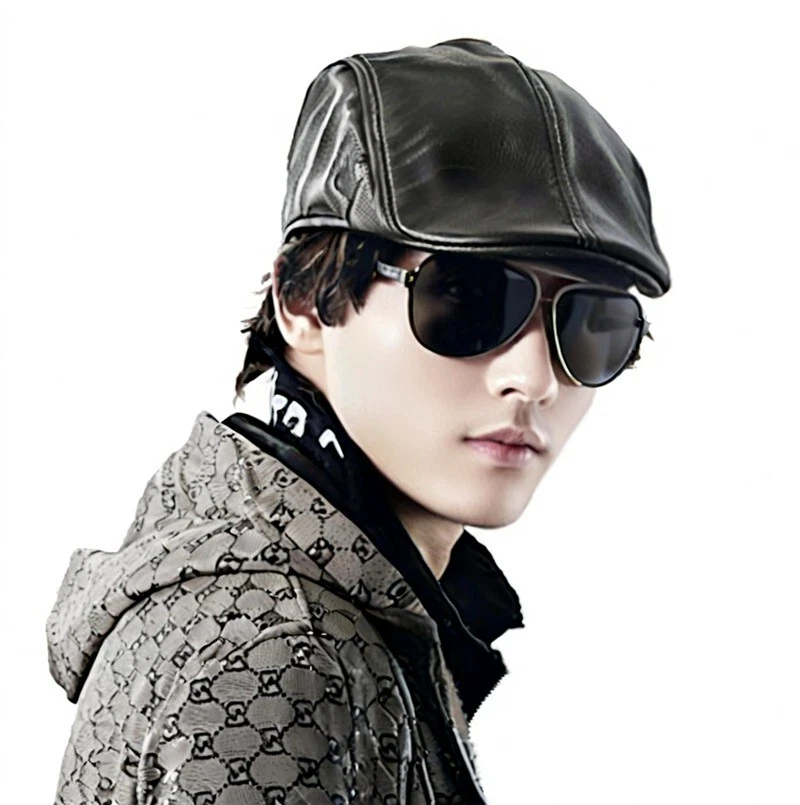 New (Sheepskin hat) men's casual hat / taxi driver cap/ Newsboy hat / Beret