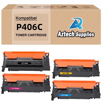 4 XXL Toner zu Samsung CLT-406S Xpress CLX-3305FN Xpress CLX-3300 C460W C410W