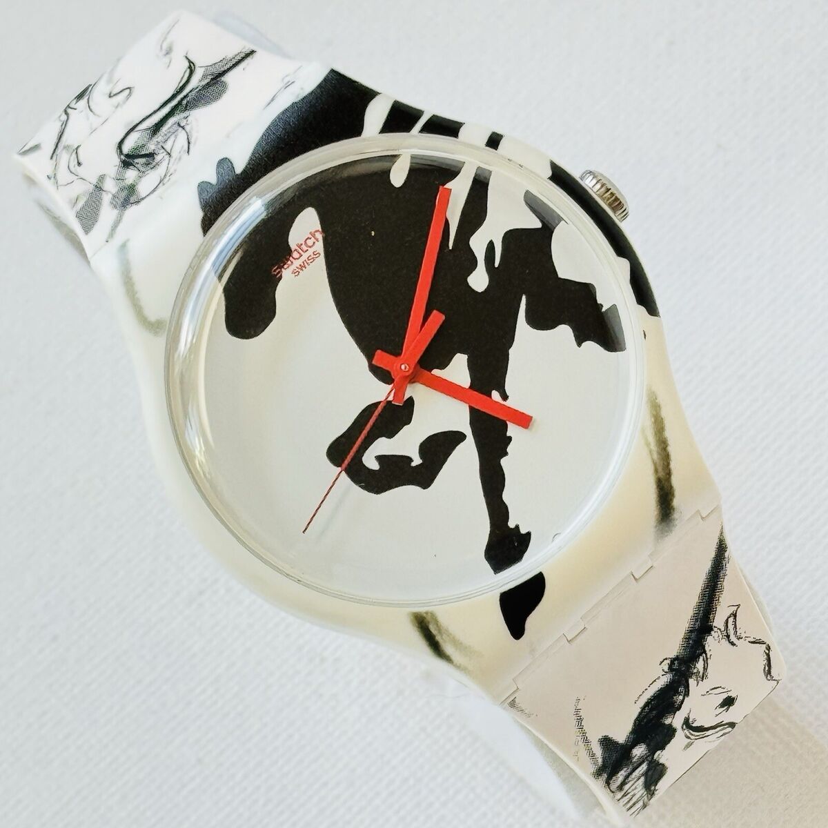 Swatch YEAR OF THE HORSE Big Face 41mm Men's Women's Watch Swatch YEAR OF THE HORSE Big Face 41mm Men's Women's Watch