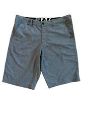 Fox Racing Men's Shorts Size 36 Dark Grey Flat Front 12" Inseam