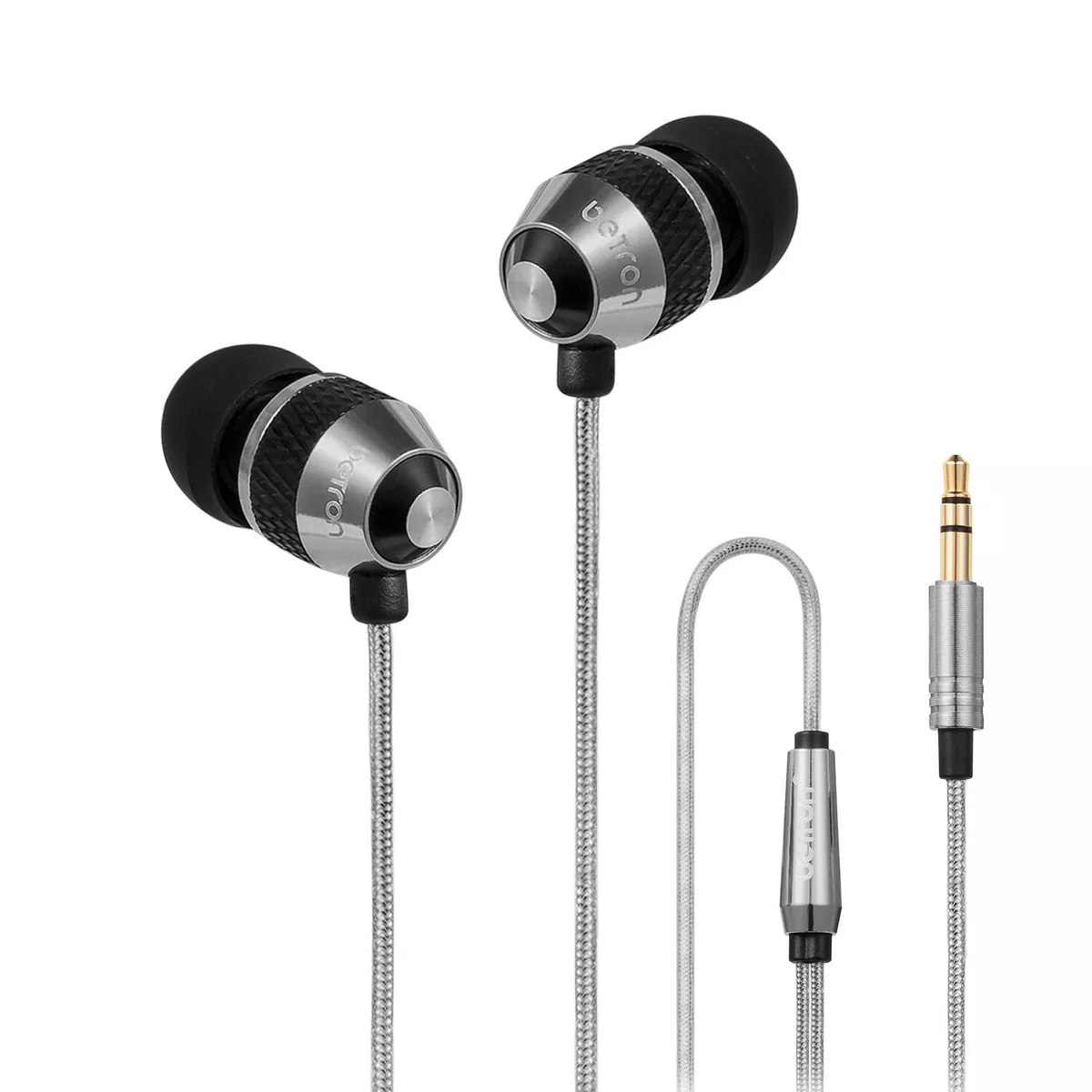 Betron B25 Headphones AUX Jack In Ear Wired Earphones Extra Bass