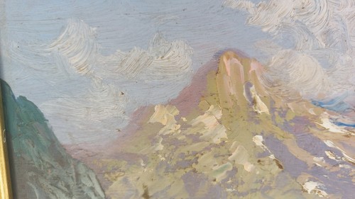800 OLIO SU TAVOLA PAESAGGIO MONTANO LAGO COMO MAGGIORE GARDA ISEO ? - Foto 9 di 16