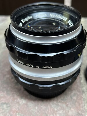 NIKON NIKKOR-s 50MM non Ai Auto vintage LENS nippon kogaku cap