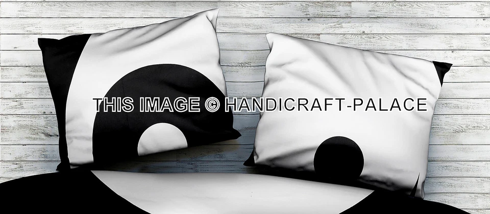 Yin Yang Mandala Tapestry Queen Bed Sheet Bed Cover Indian Bedding Coverlets Set - Image 3 of 3