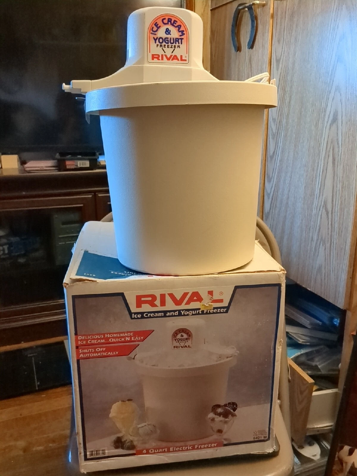 Rival Electric Ice Cream Maker Model 8401M. Great Shape!
Opens in a new window or tab