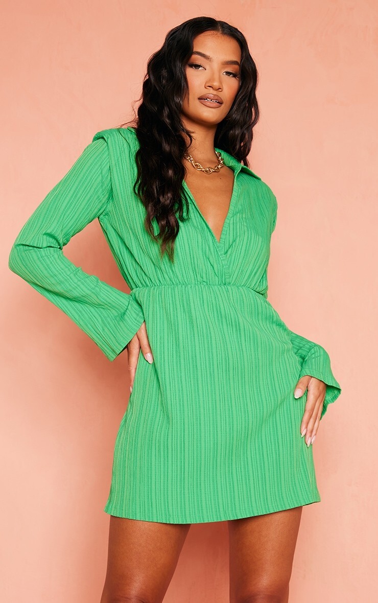 pintuck shift dress
