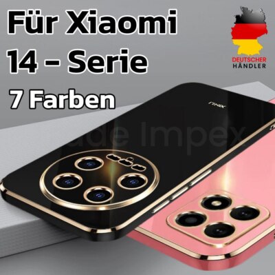 Handy Hülle für Xiaomi 14 14T Pro Ultra 9H Hartglas Display Kamera Schutz Case