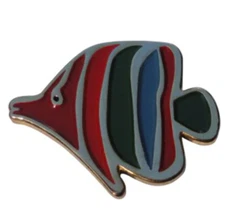 Gold Tropical Fish Ball Marker