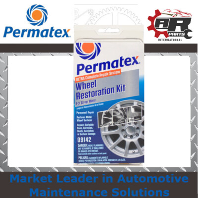 Permatex - Rad Restaurierung Set - Silber - Scuff Rampen- Reparaturlack #09142