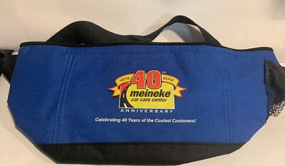MEINEKE CAR CARE CENTER FANNY PACK BUM BAG BLUE ZIPPERED AND STRAP